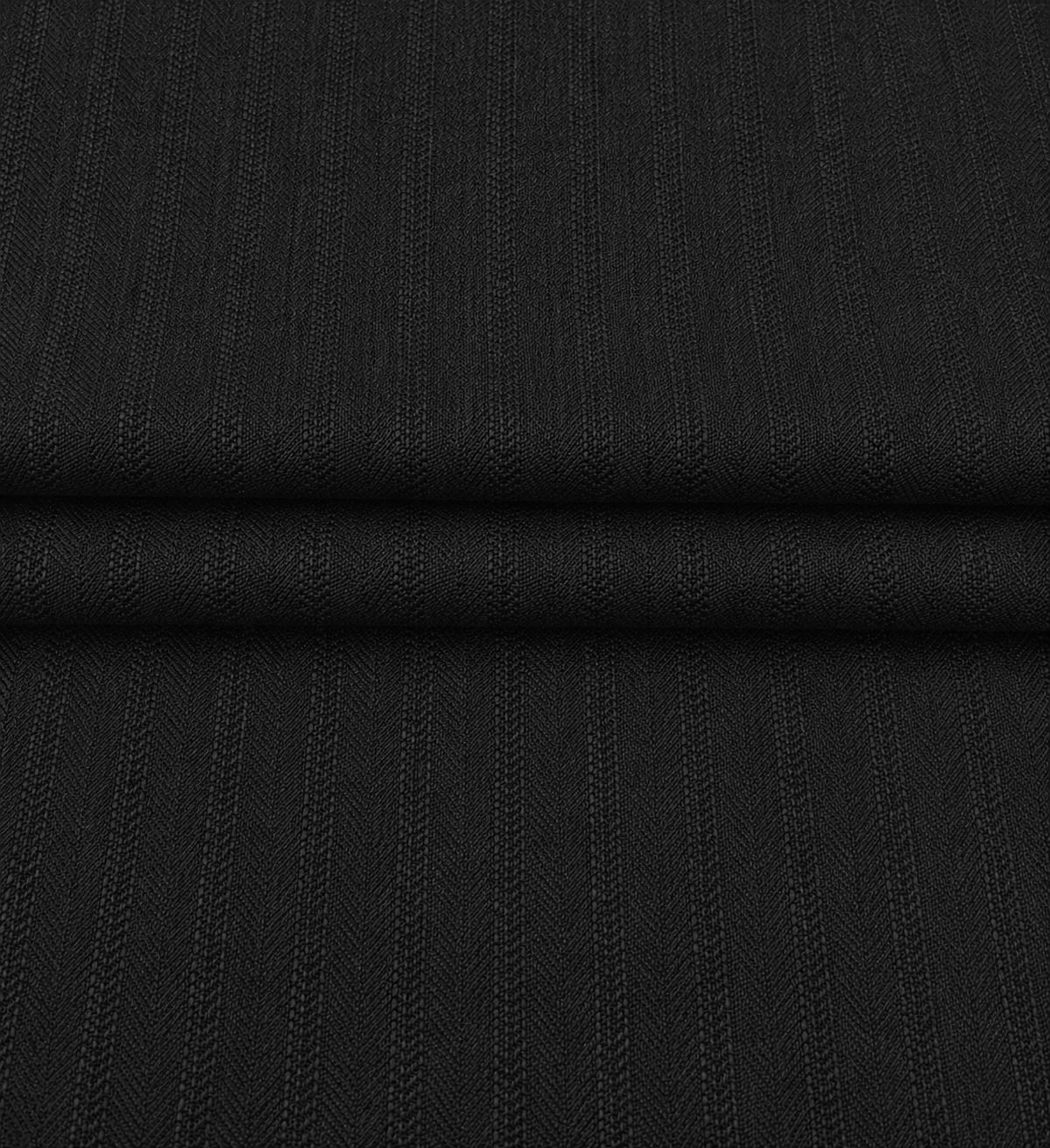 The Chevron Noir | Herringbone Stripe | Super 110's | Woolmark Certified | Luxury Gift Boxed