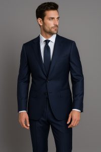 The Indigo Executive | Heavyweight Twill | Superfine 130's Wool Rich Fabric