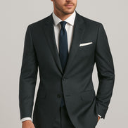 The Midnight Obsidian | TORINO Super 120’s Pure Merino Wool Suiting Fabric