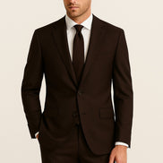 The Heritage Chestnut | Foundation Earth Twill | Superfine 120's Pure Merino Fabric