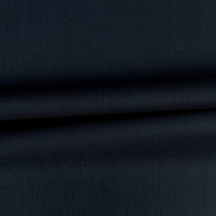 The Sovereign | Solid Navy Sharkskin | Superfine 120's Pure Wool Fabric