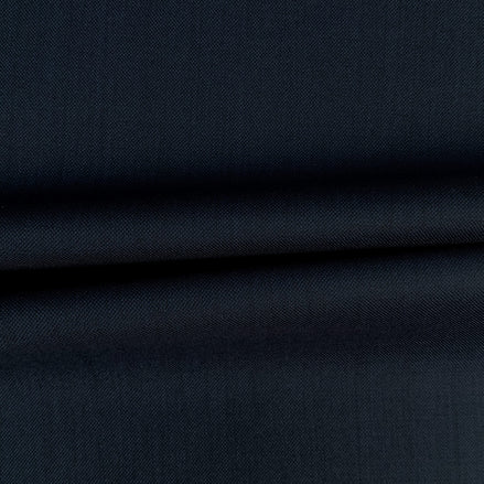 The Sovereign | Solid Navy Sharkskin | Superfine 120's Pure Wool Fabric