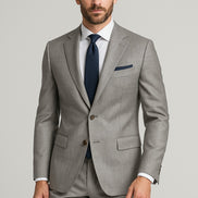 The Sterling Heritage | Glen Plaid | Superfine 130's Wool Rice Fabric