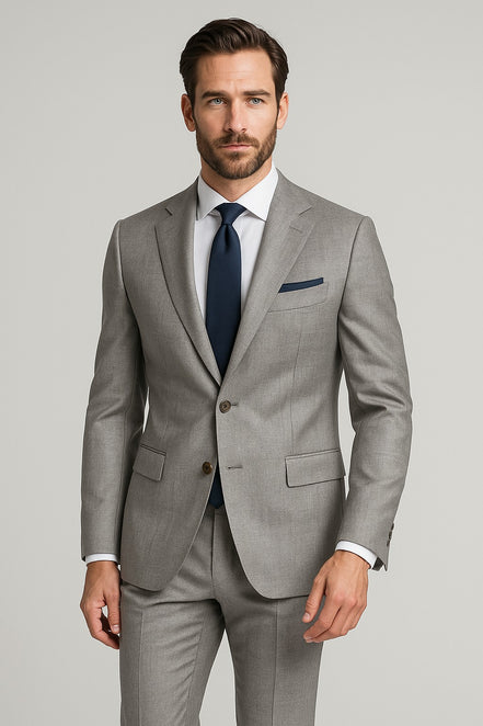 The Sterling Heritage | Glen Plaid | Superfine 130's Wool Rice Fabric