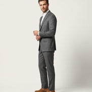 The Ash | Sharkskin | Super 130's | Woolmark Certified | Luxury Gift Boxed