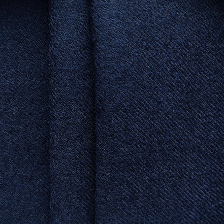 The Midnight Twill | Pure Luxury | Pure Wool & Cashmere | Super 120's Flannel Fabric