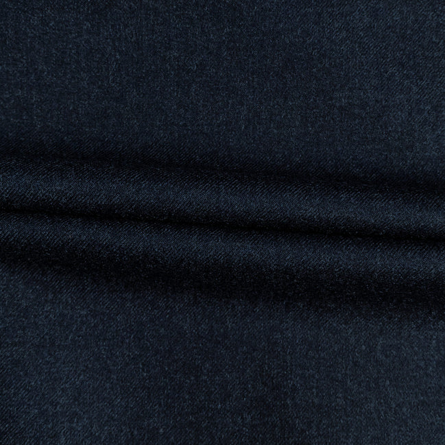 The Midnight Flannel | Pure Luxury Wool & Cashmere | Super 120's Flannel Fabric