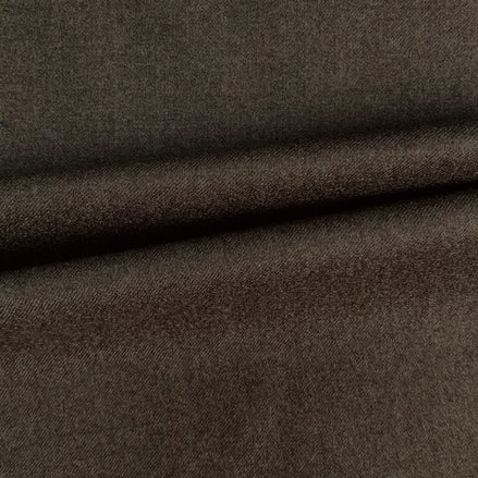 Super 120’s Wool & Cashmere Flannel Jacketing Fabric – Warm Walnut Brown – Luxury Gift Box
