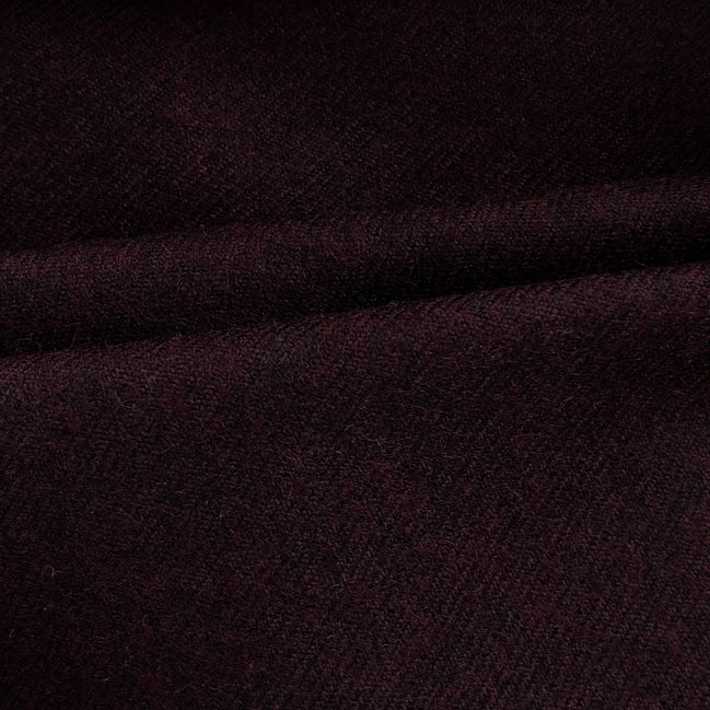 The Burgundy | Pure Luxury |  Pure New Wool & Cashmere | Super 120's Flannel Fabric