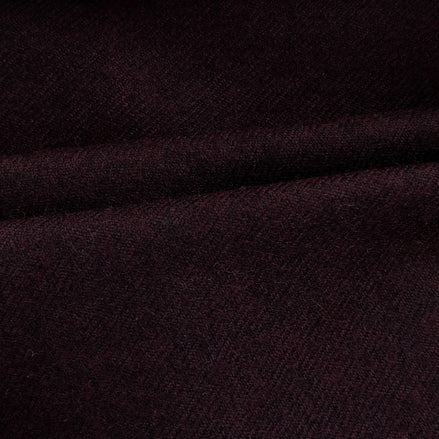 The Burgundy | Pure Luxury |  Pure New Wool & Cashmere | Super 120's Flannel Fabric