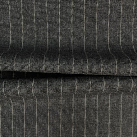 The Legacy Grey | Fine Pinstripe | Superfine 120's Fabric