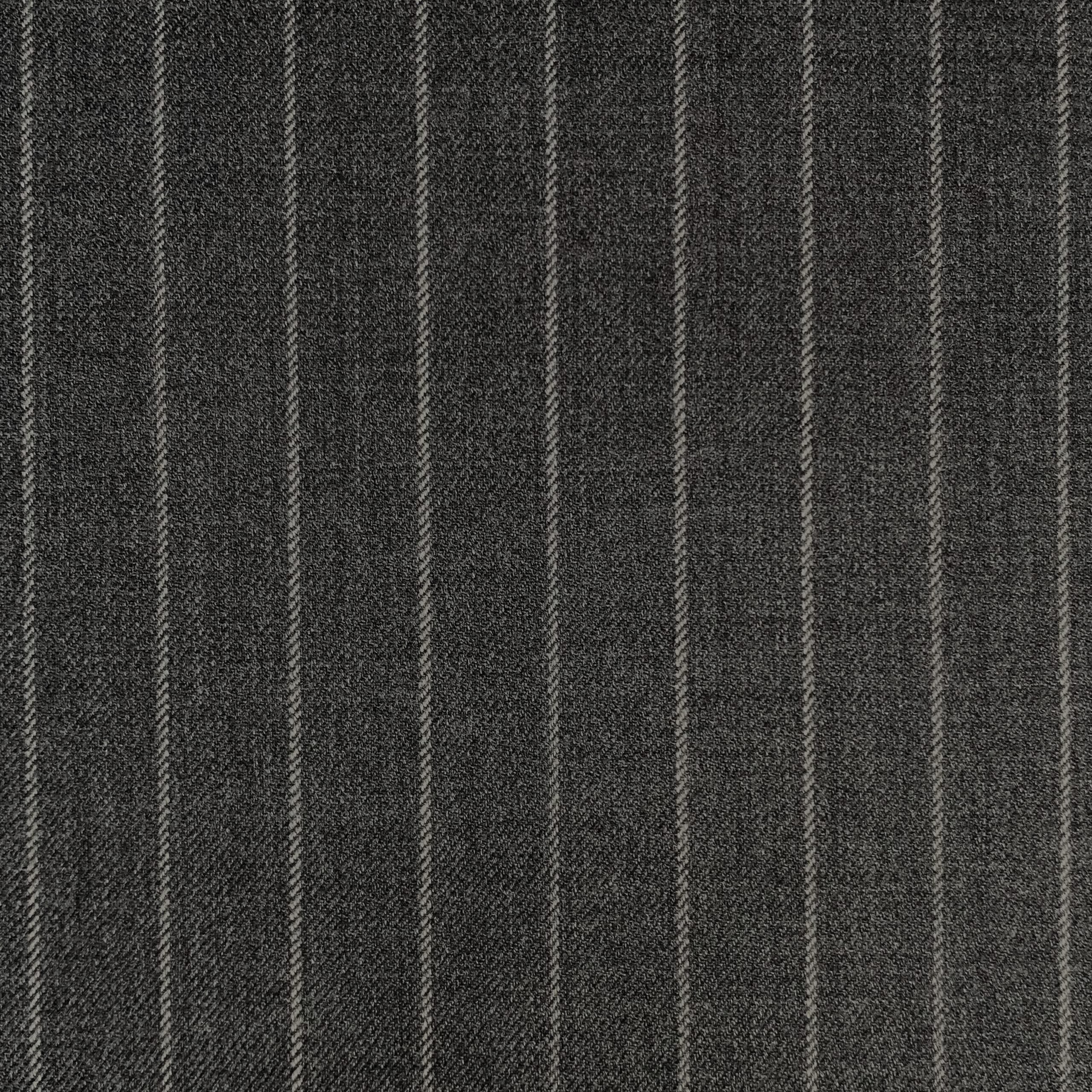 The Legacy Grey | Fine Pinstripe | Superfine 120's Fabric