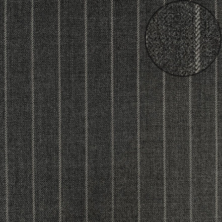 TORINO Super 120’s Wool All-Season Unstitched Suiting Fabric – Pinstripe Pattern – Luxury Gift Box (1.25m Trousers / 3.25m Suits)