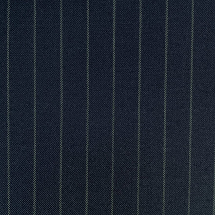 The Cobalt Stripe | Blue-on-Blue Pinstripe | Superfine 120's Fabric