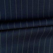 The Cobalt Stripe | Blue-on-Blue Pinstripe | Superfine 120's Fabric