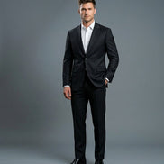 The Onyx | Sharkskin | Super 120's | Woolmark Certified | Luxury Gift Boxed