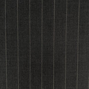 The Banker | Grey & Silver Bold Chalk  Stripe | Superfine 120's Pure Merino Fabric
