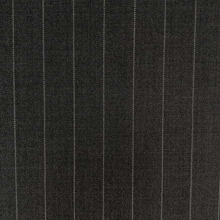 The Banker | Grey & Silver Bold Chalk  Stripe | Superfine 120's Pure Merino Fabric