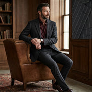 The Banker | Chalk Stripe | Super 120's | Woolmark Certified | Luxury Gift Boxed