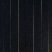 The Wall Street | Bold Chalk Navy Stripe | Superfine 120's Pure Merino Fabric