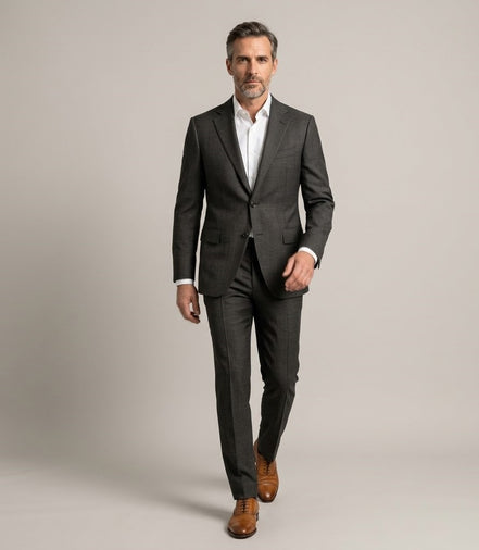 The Harmony | Glen Check | Super 120's | Woolmark Certified | Luxury Gift Boxed