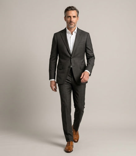 The Harmony | Glen Check | Super 120's | Woolmark Certified | Luxury Gift Boxed