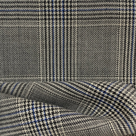 TORINO Super 120’s Wool All-Season Unstitched Suiting Fabric – Check Pattern – Luxury Gift Box (1.25m Trousers / 3.25m Suits)