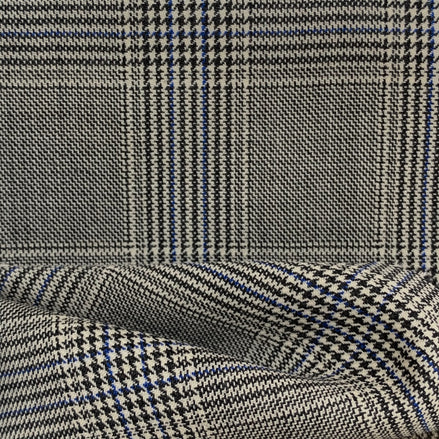 TORINO Super 120’s Wool All-Season Unstitched Suiting Fabric – Check Pattern – Luxury Gift Box (1.25m Trousers / 3.25m Suits)