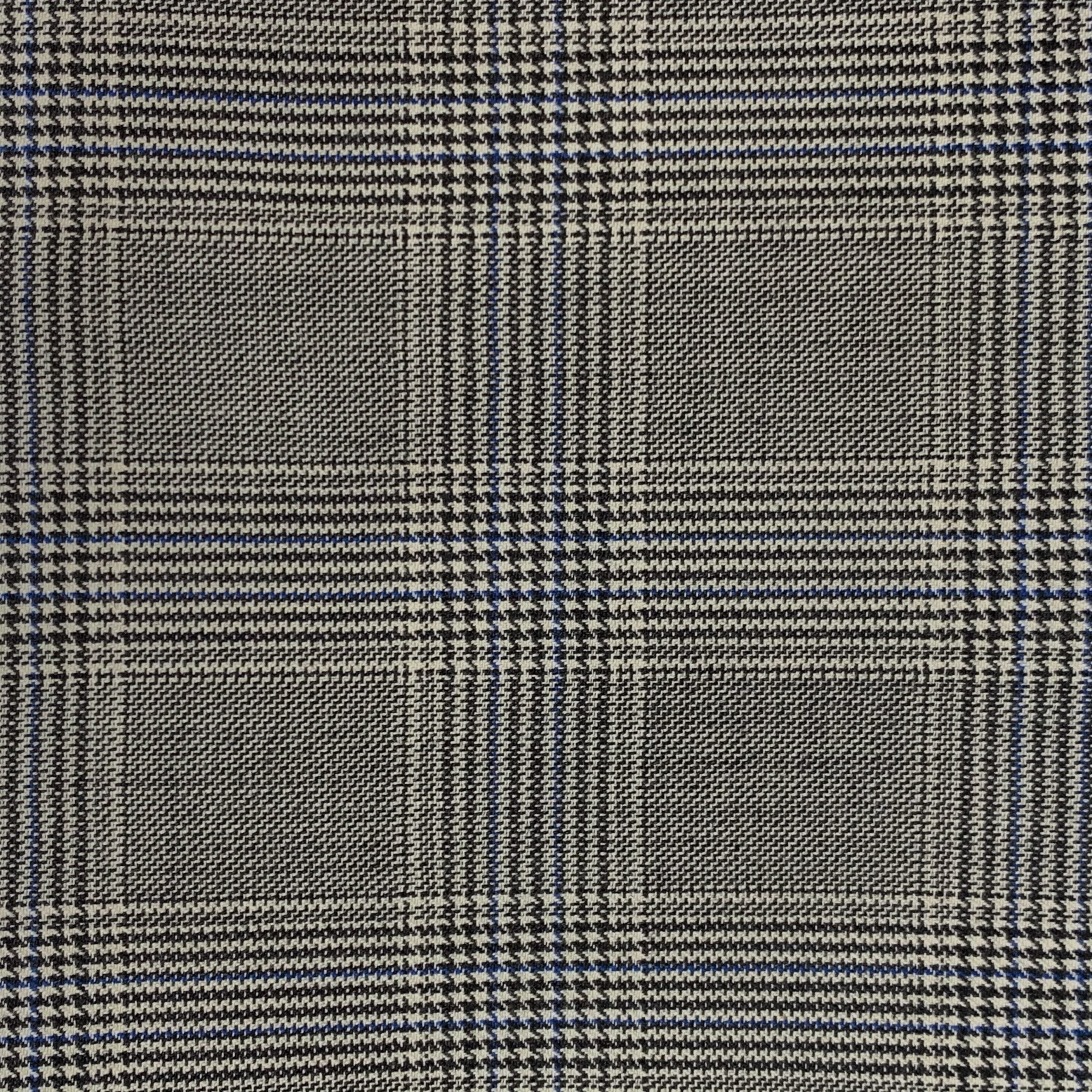 The Westminster | Prince of Wales Grey Glen Check | Superfine 120's Pure Merino Fabric