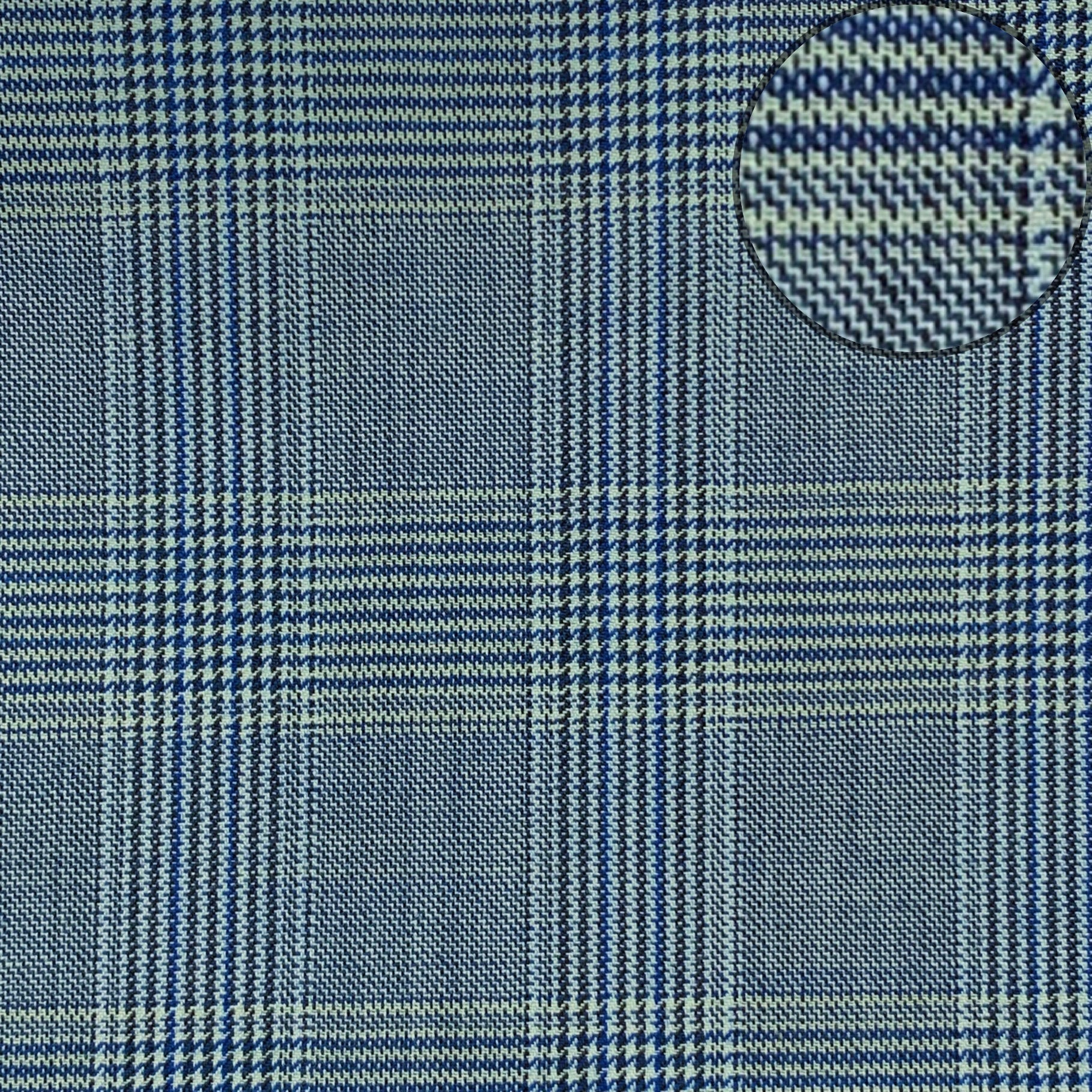 TORINO Super 120’s Wool All-Season Unstitched Suiting Fabric – Check Pattern – Luxury Gift Box (1.25m Trousers / 3.25m Suits)