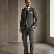 The Admiral | Glen Plaid | Super 120's | Woolmark Certified | Luxury Gift Boxed