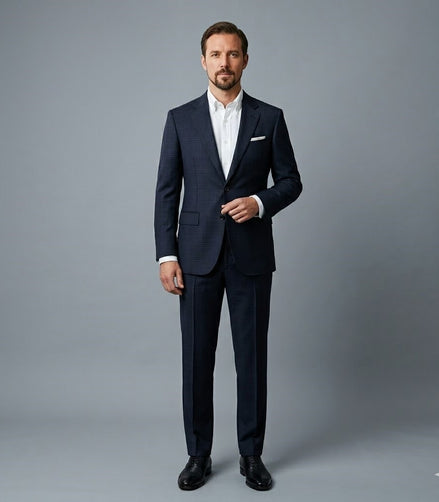 The Horizon | Glen Plaid | Super 120's | Woolmark Certified | Luxury Gift Boxed