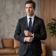 The Carbon | Bird's Eye | Super 120's | Woolmark Certified | Luxury Gift Boxed