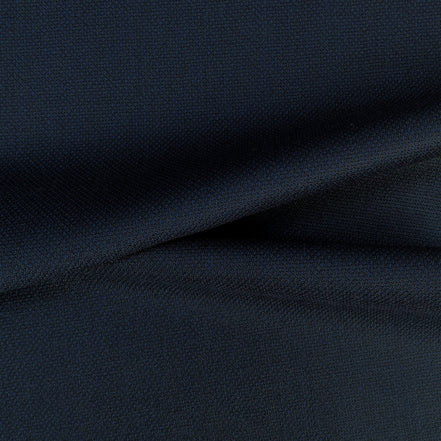 The Ink Blue Birdseye | Superfine 120's Pure Merino Fabric