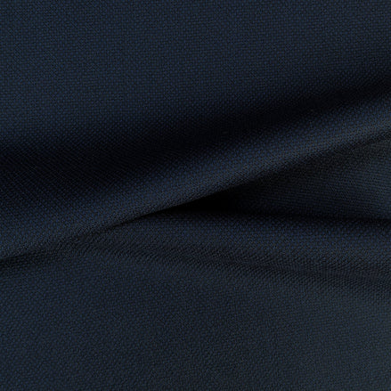The Ink Blue Birdseye | Superfine 120's Pure Merino Fabric
