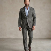 The Admiral | Herringbone | Super 120's | Woolmark Certified | Luxury Gift Boxed