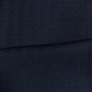 The Admiral Herringbone | Midnight Chevron Weave | Superfine 120's Pure Merino Fabric