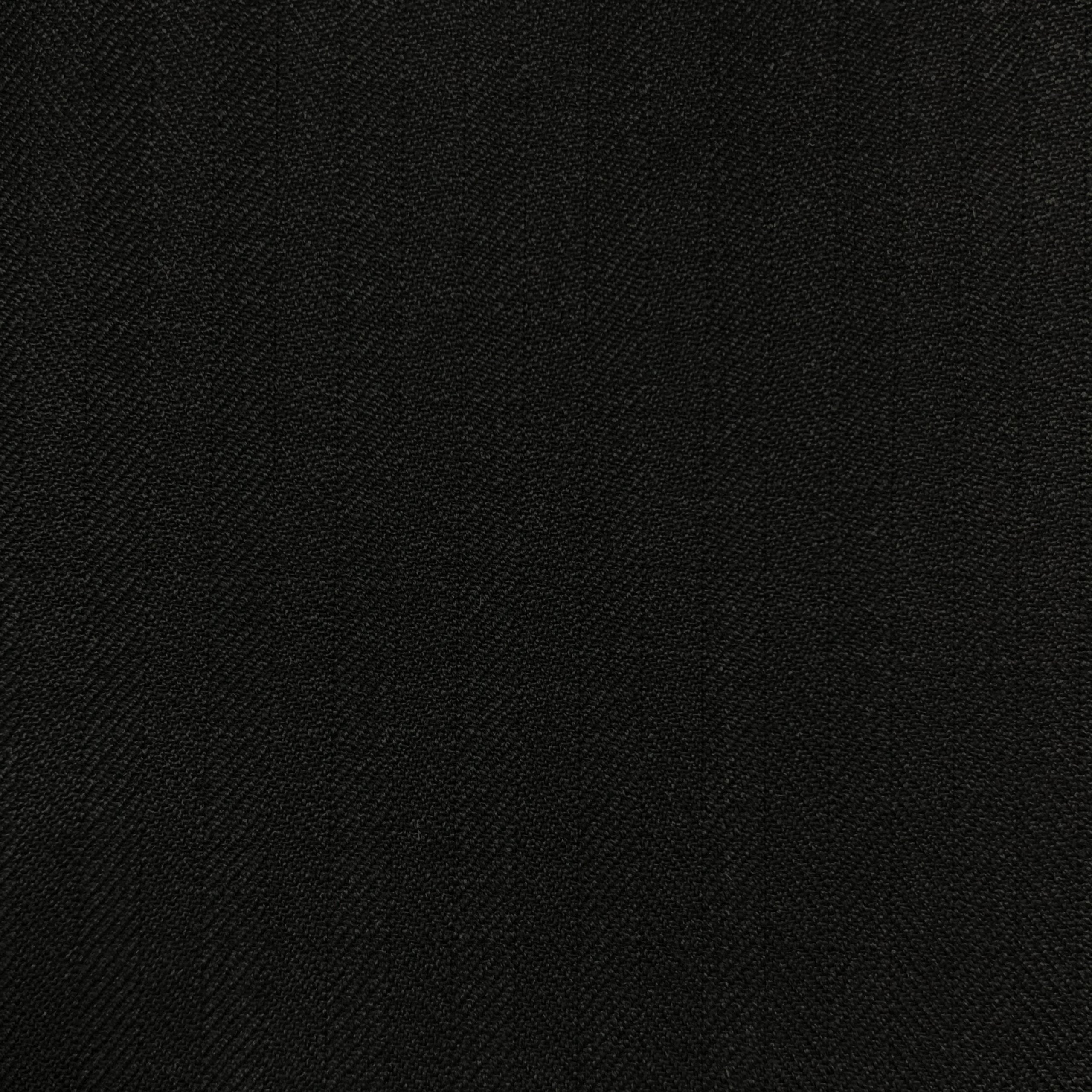 The Onyx Herringbone | Charcoal Chevron Weave | Superfine 120's Fabric