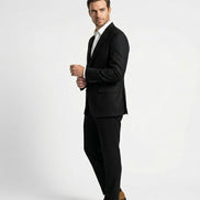 The Onyx | Solid Twill | Super 110's | Woolmark Certified | Luxury Gift Boxed