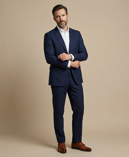 The Imperial | Windowpane | Super 120's | Woolmark Certified | Luxury Gift Boxed