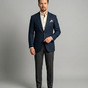 The Midnight Check | Pinstripe | Super 120's | Woolmark Certified | Luxury Gift Boxed