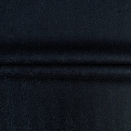 The Oceanic Chevron | Brushed Heritage Herringbone | Superfine Wool & Cashmere Flannel Fabric
