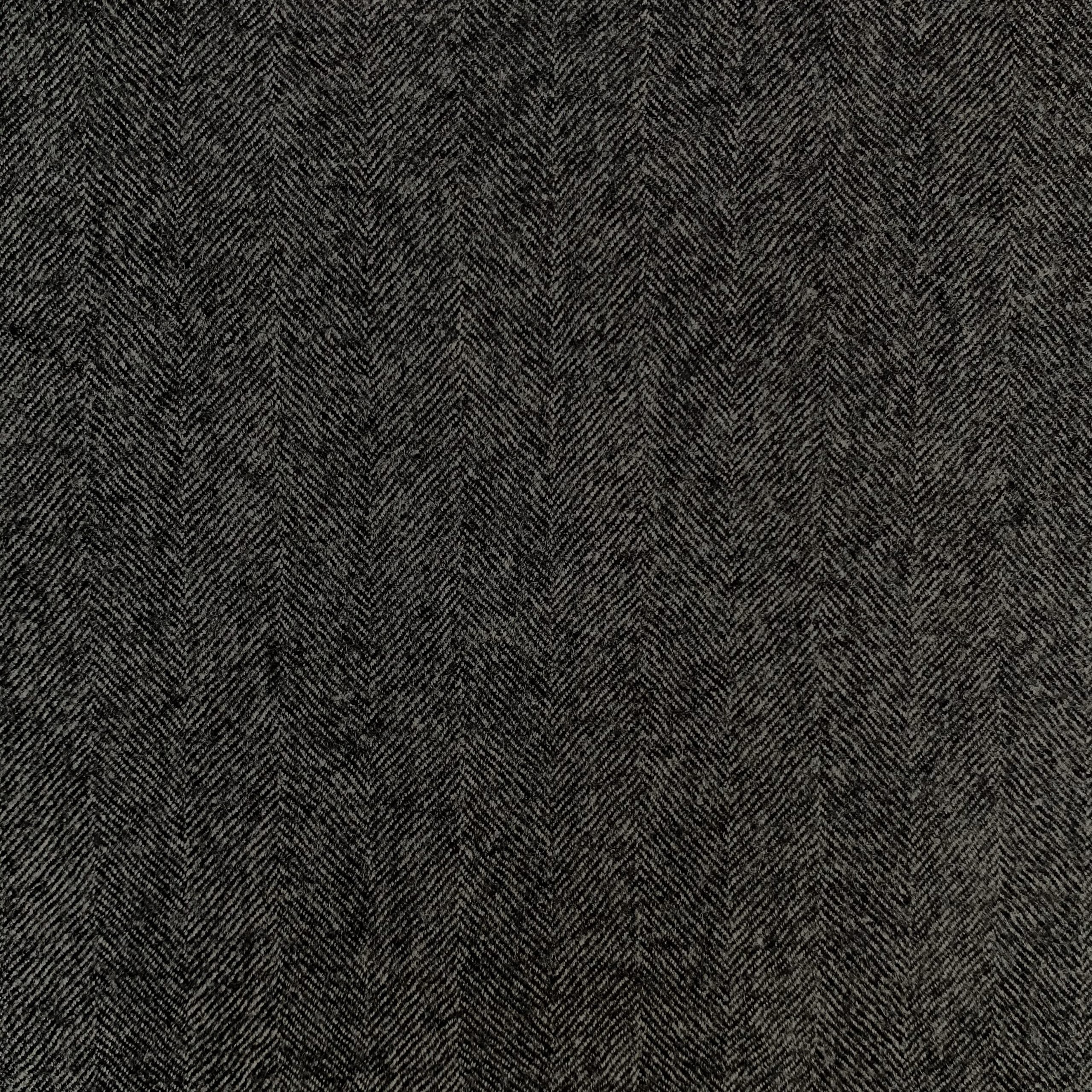 The Granite Chevron | Brushed Heritage Herringbone | Superfine Wool & Cashmere Flannel Fabric