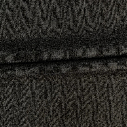 TORINO Super 120’s Wool & Cashmere Flannel Jacketing Herringbone Fabric
