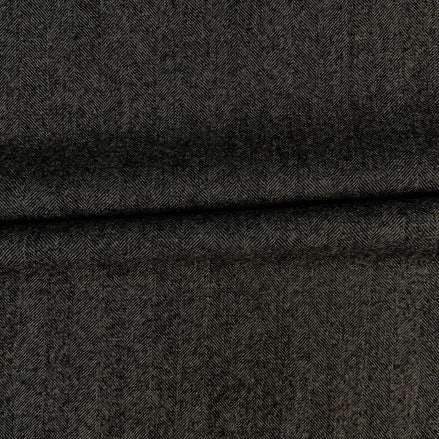 TORINO Super 120’s Wool & Cashmere Flannel Jacketing Herringbone Fabric