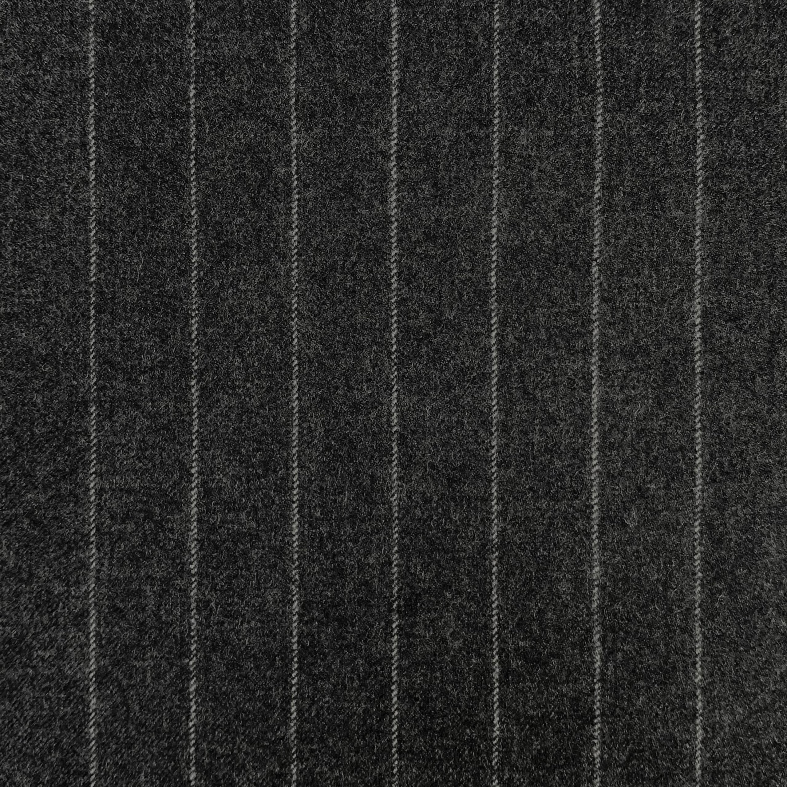 The Slate Executive | Brushed Fine Twill | Superfine Wool & Cashmere Flannel Fabric