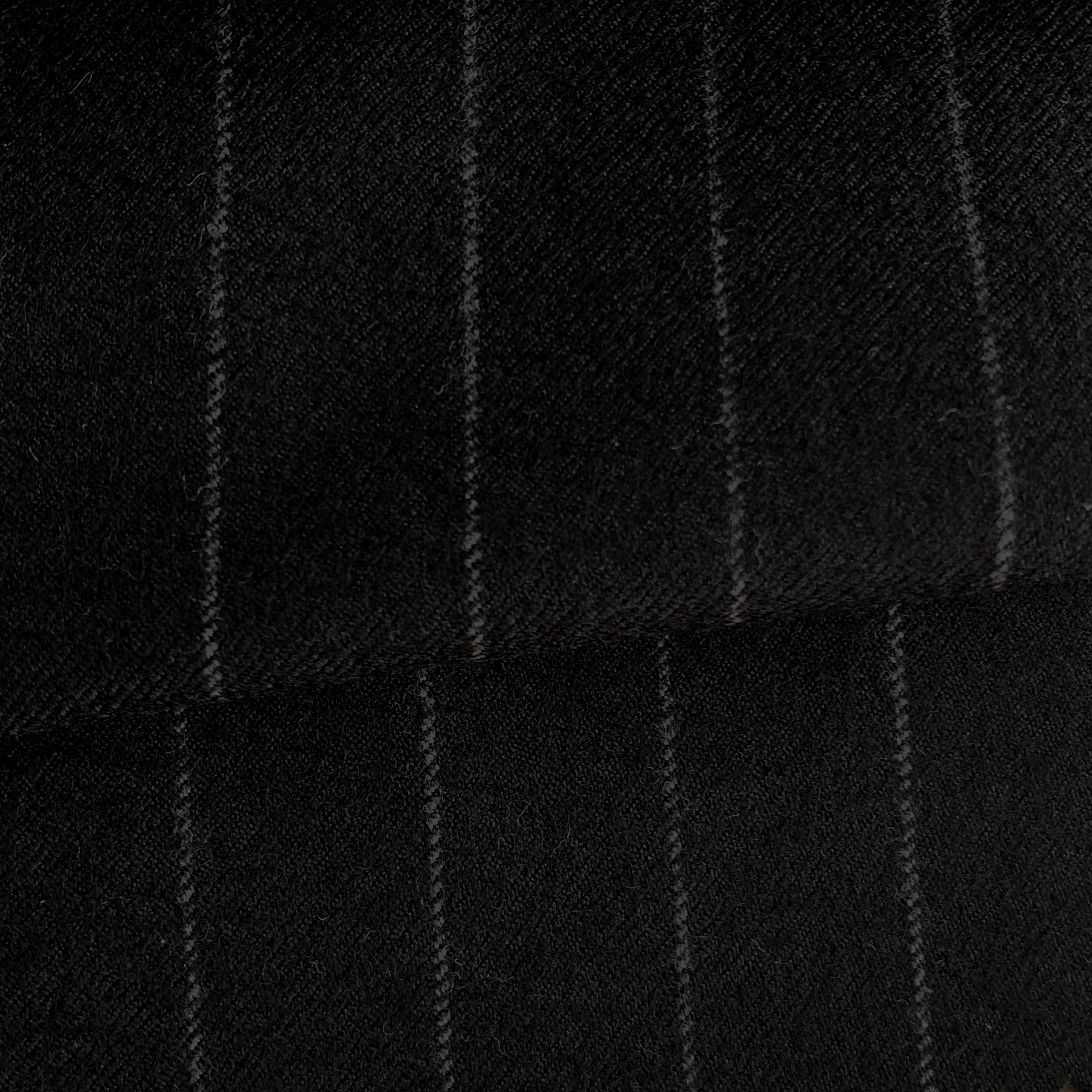 The Midnight Shadow | Luxury Brushed Twill | Superfine Wool & Cashmere Flannel Fabric