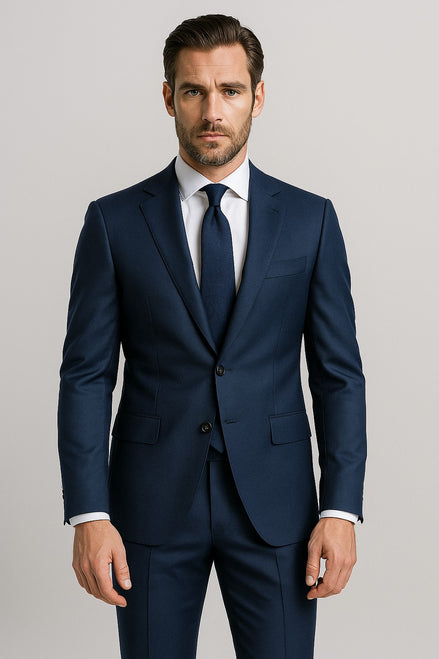 The Azure Navigator | TORINO Super 120’s Pure Merino Wool Suiting Fabric