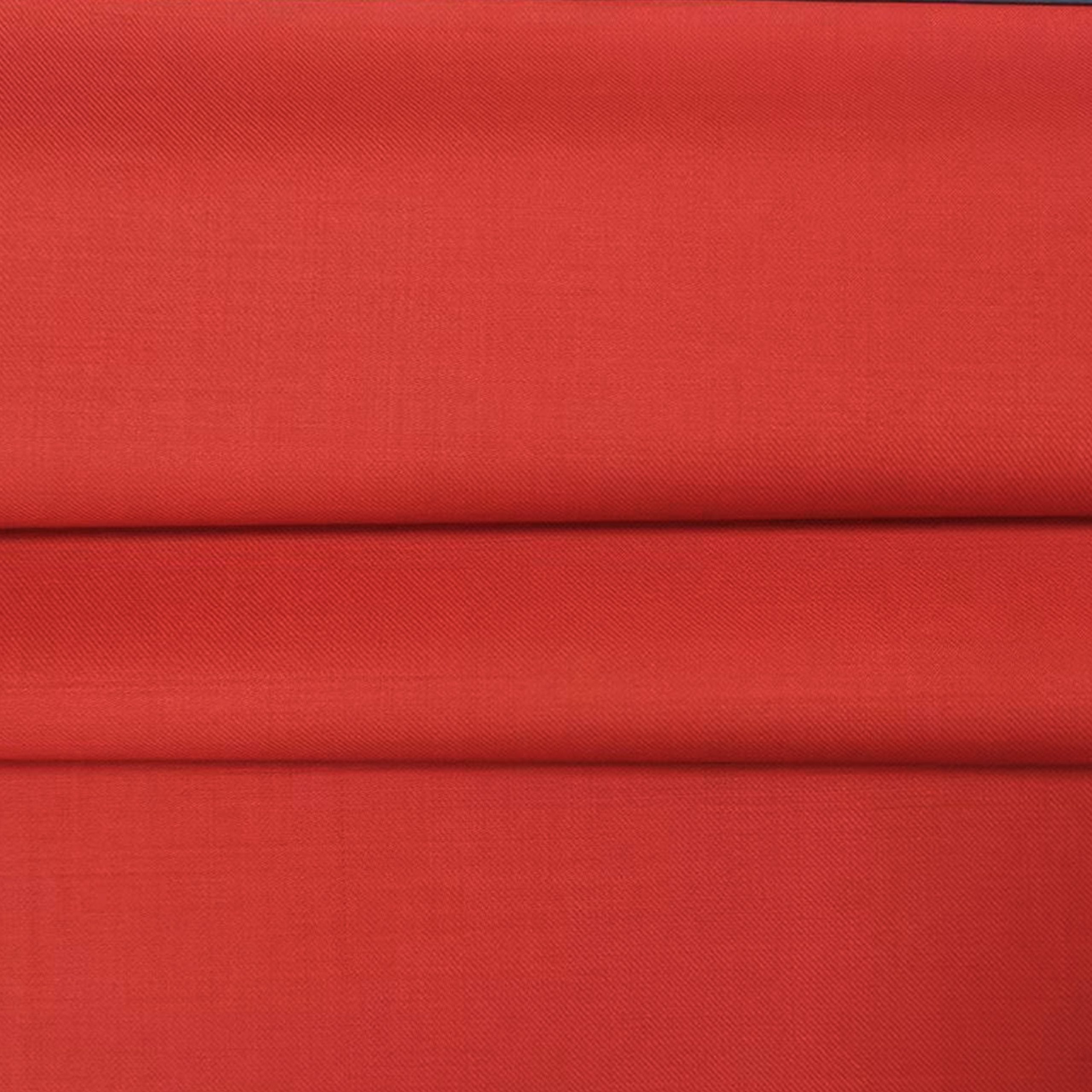 The Crimson Authority | Solid Red Twill | Superfine 120's Pure Merino Fabric