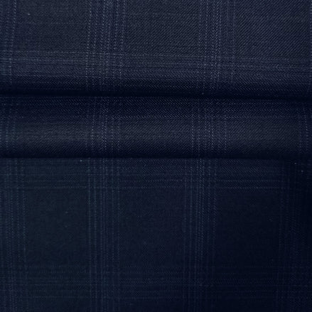 The Eclipse Blue | Micro-Grid Glen Check | Superfine 120's Fabric